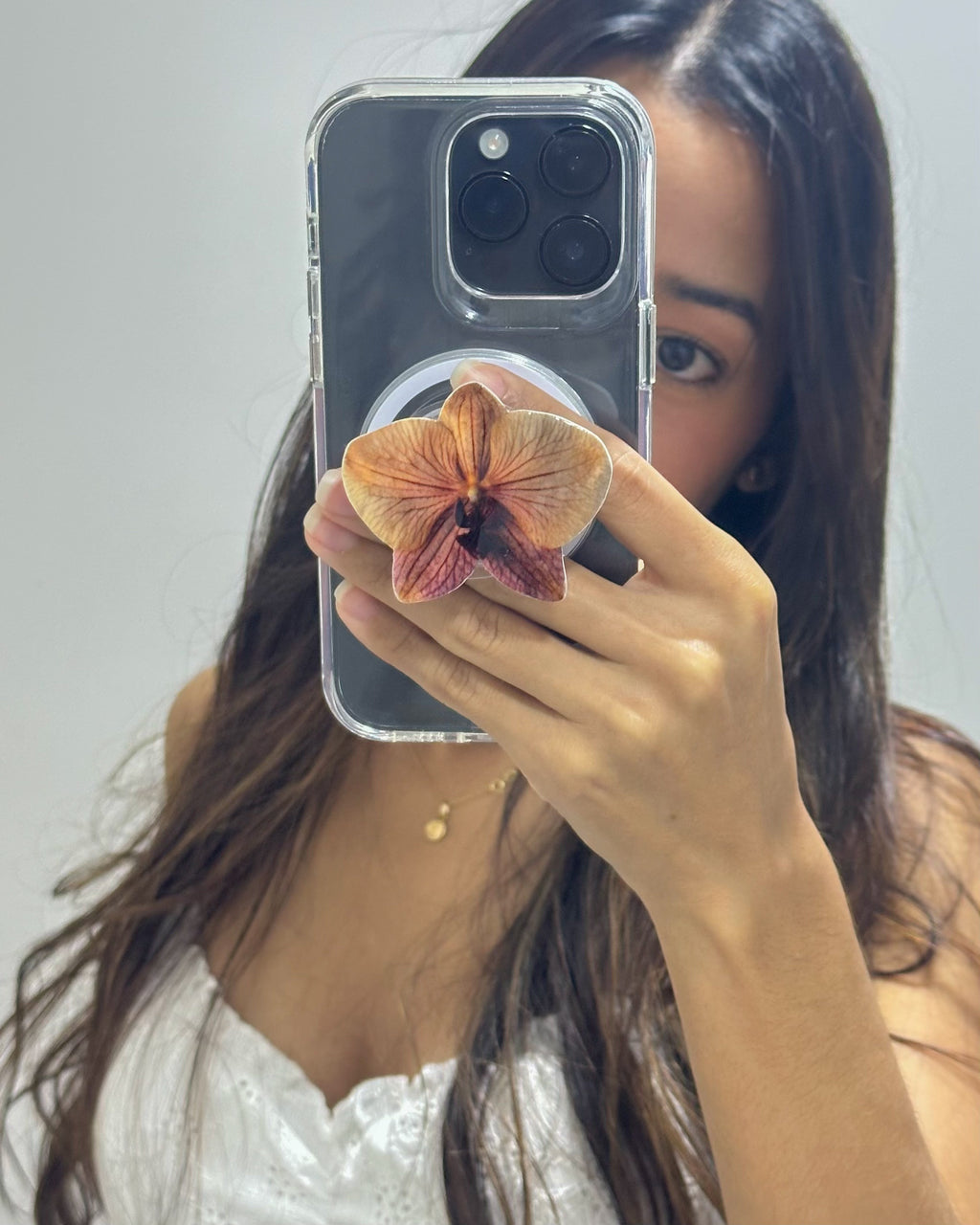 #01 Holder PopSocket - Colección Florecer - Naranja