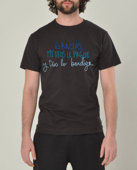 Camiseta “Gracias, mi Dios le pague” – Expresión paisa