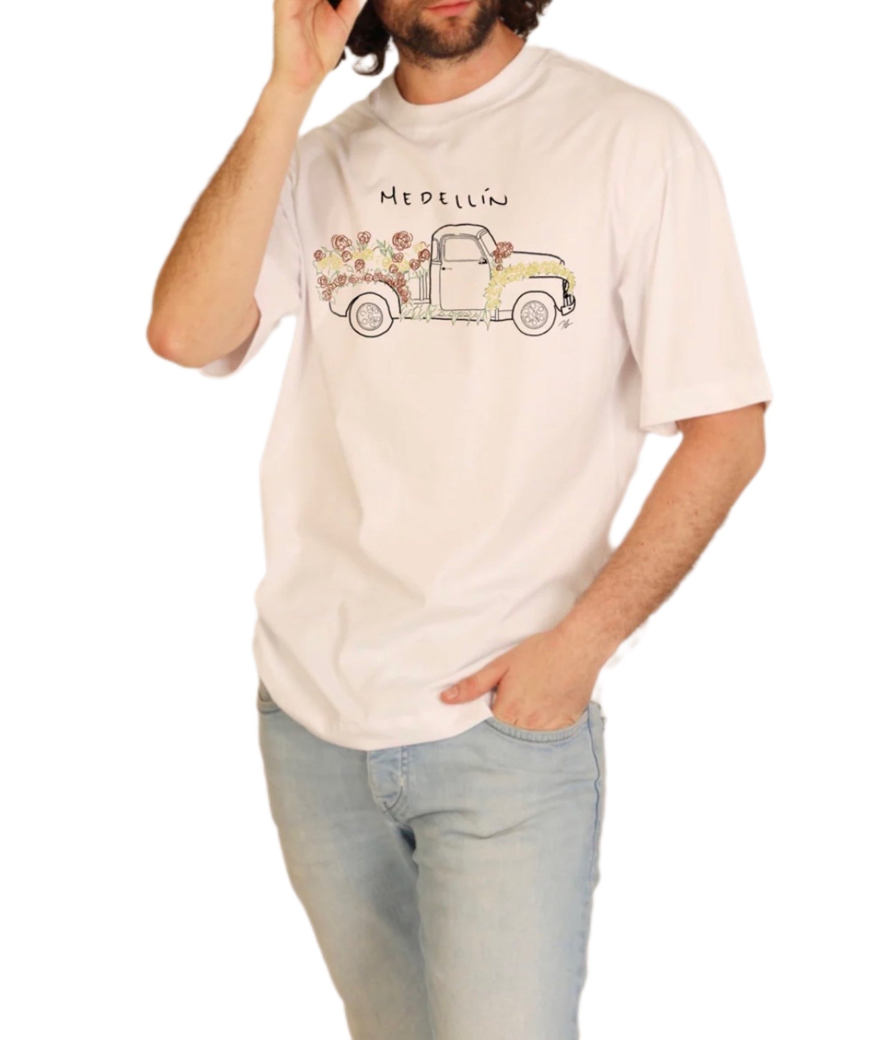 #07 Camiseta “Flores sobre ruedas” – Feria de Medellín